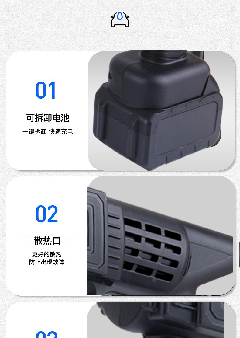 Wireless Car Washing Machine household cross-border wholesale car washing artifact portable lithium electric car washing gun high pressure car washing machine battery