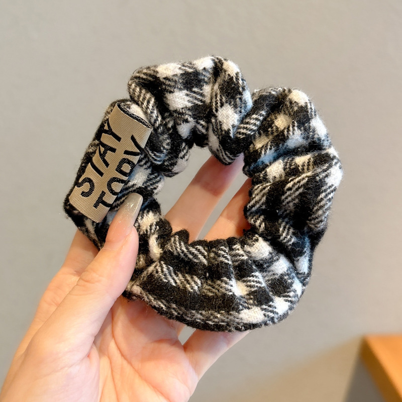 Anillo para el cabello del intestino grueso Mori Cuerda para el cabello de la cola de caballo femenina Albóndigas de sentido avanzado Cuerda para la cabeza Apuntar la cabeza Flor para el cabello Almohos elásticos Almohos para el cabello