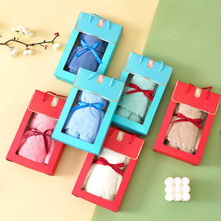 Wholesale Coral Fleece Gift Box with Bear Towels for Promotional Events and Store Openings