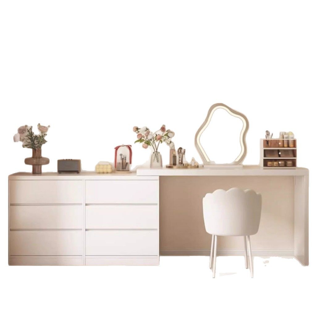 Comedor de tocador armario en una simple mesa de maquillaje moderna trasera de la cama escritorio escritorio de computadora dormitorio mesa de maquillaje de chicas