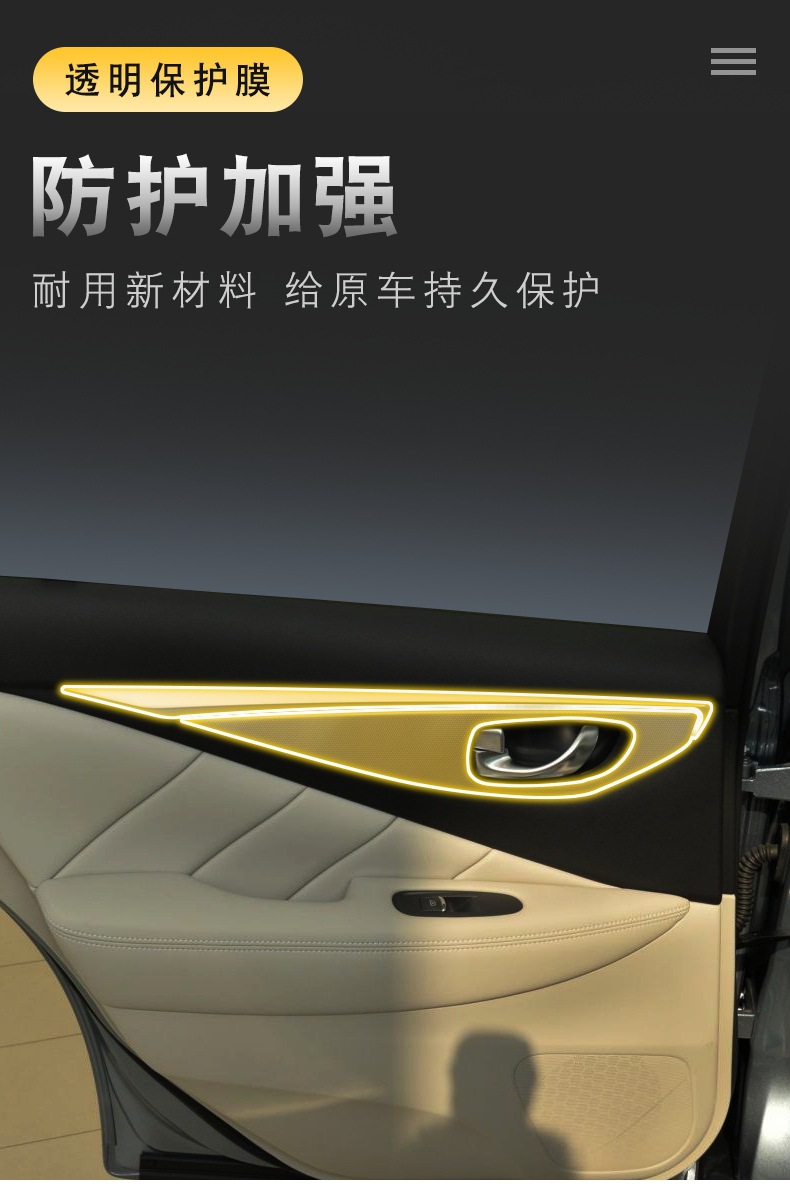 Screen Interior Film for Infiniti Q50-Q50L