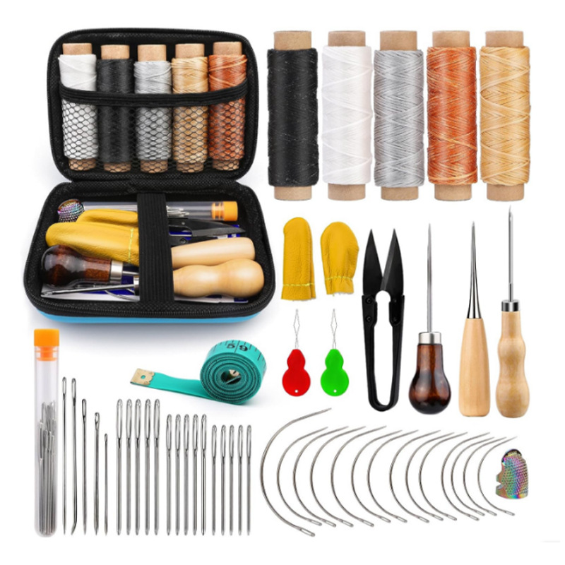 33 Unids mano costura traje de cuero herramientas de bricolaje herramientas de producción de cuero hecho a mano herramientas de costura herramientas de cuero traje