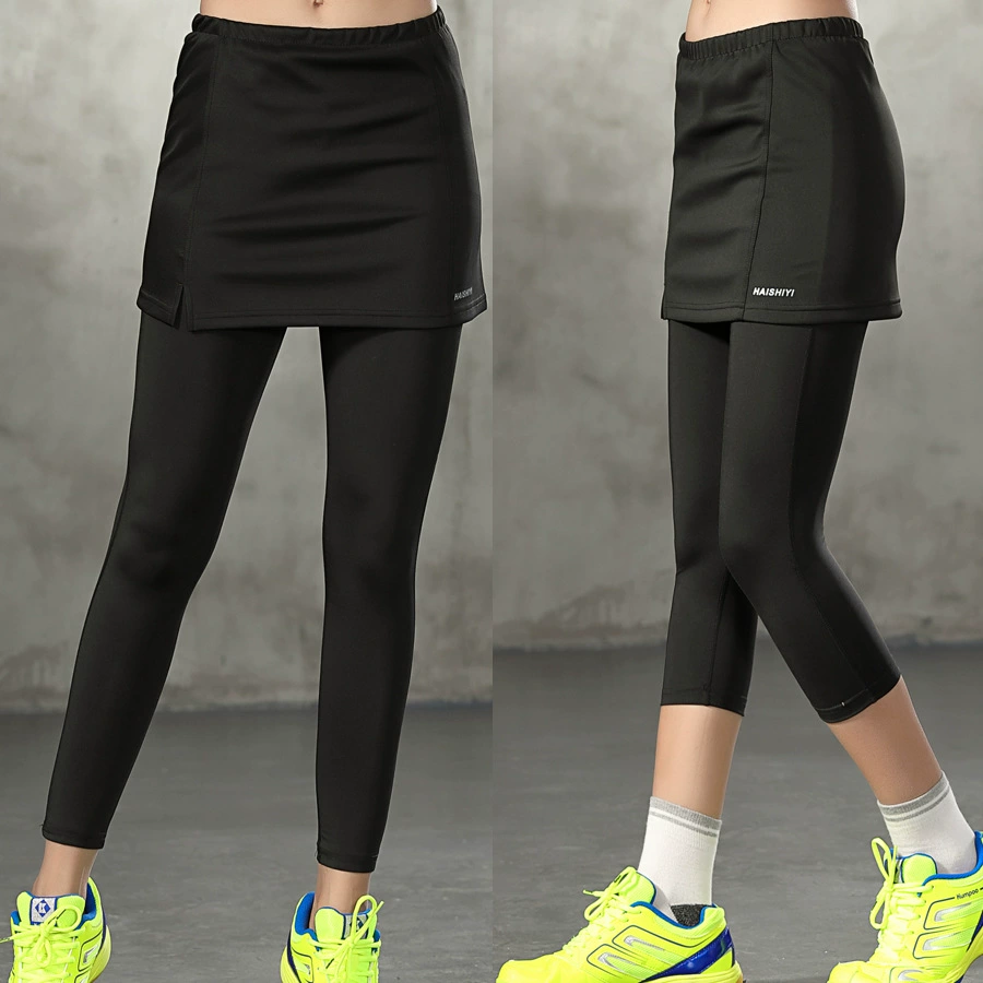 Новая теннисная юбка для пинг-понга, одежда для бадминтона, быстросохнущие женские спортивные кюлоты для похудения, укороченная юбка A- line, брюки, быстросохнущая юбка