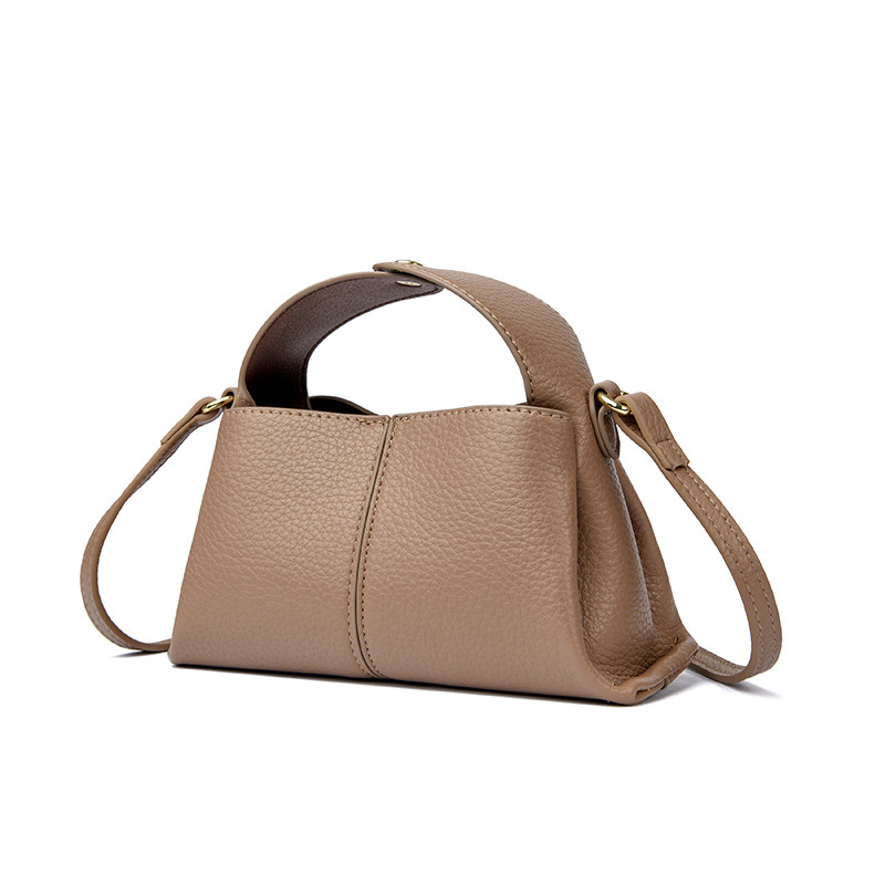 Single Shoulder Strap Strap Type Women's Medium Pu Leather Solid Color Streetwear Square Magnetic Buckle Shoulder Bag