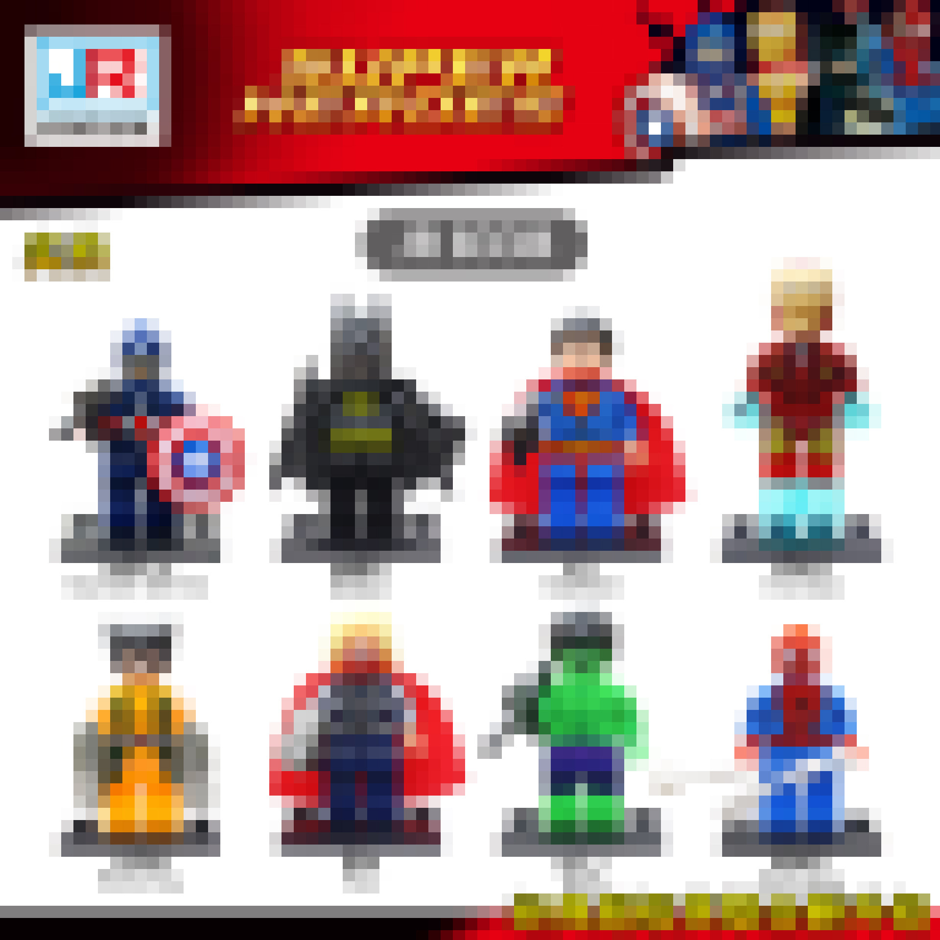 [bag] JR833B superhero series building block figurine 8 puzzle assembled toys