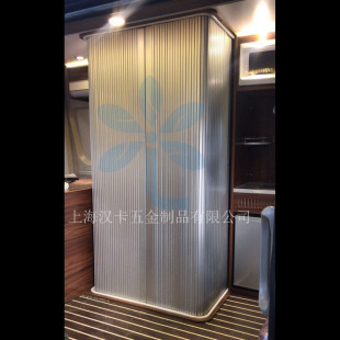 Rv Bathroom Roller Shutter Door, Shower Room Sliding Door, Special Chassis for Bathroom Folding Door, Mildew-Resistant Material