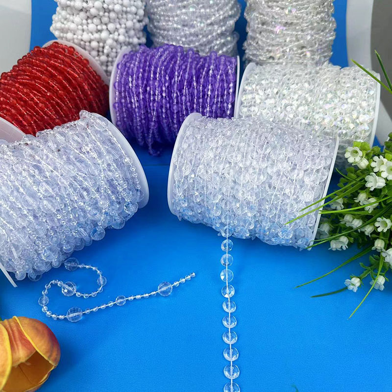 Acrylic Bead Curtain Line Curtain Wedding Road Lead Crystal String Wedding Scene Stage Ceiling Decoration diy Door Curtain Partition Acrylic Bead Curtain Line Curtain Wedding Road Lead Crystal String Wedding Scene Stage Ceiling Decoration diy Door Curtain Partition