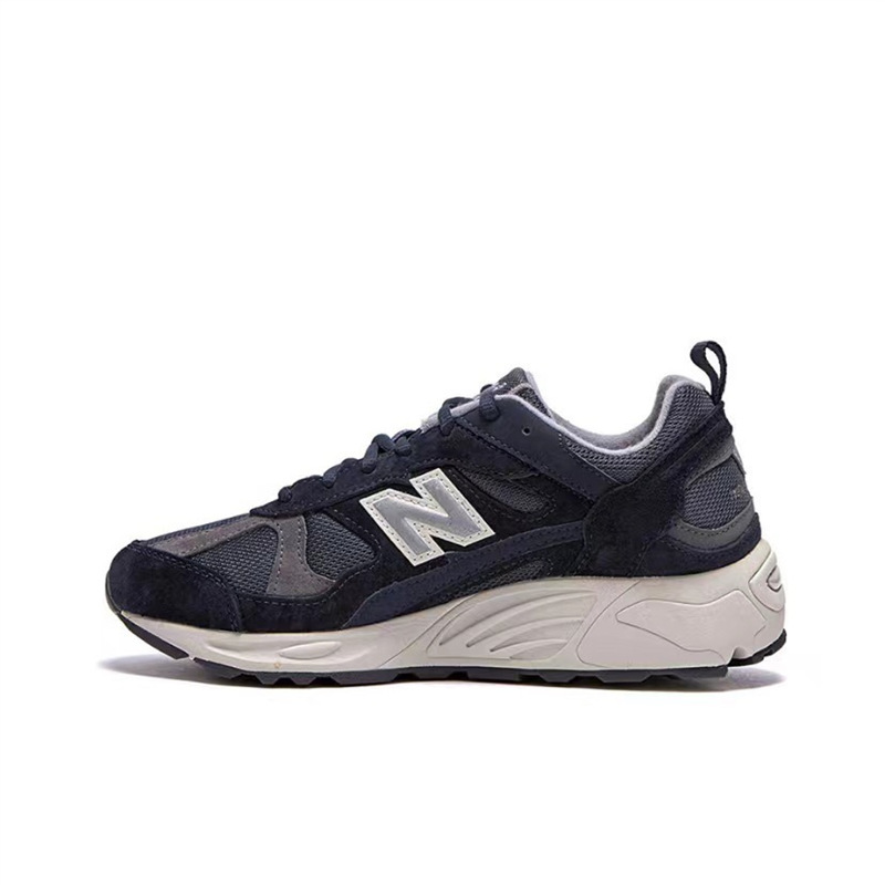 莆田純原高バージョンnb878男女共通のレトロなレジャーショックランニングシューズカップルスポーツのお父さん靴|undefined