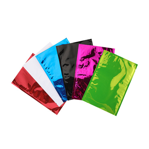Colorful aluminum-plated flat pocket white aluminum foil bag powder bag face mask bag decoration bag classification bag eye mask bag printed