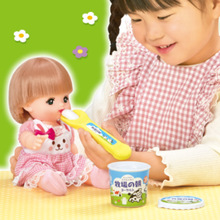日本咪露新品酸奶布丁套装食物喂食玩具儿童节仿真玩具礼物