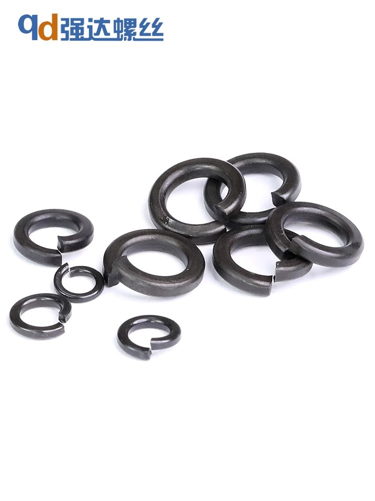 发黑加厚开口弹垫片加宽弹簧垫圈重型圆形M2M3M4M5M6M8M10M12-M42
