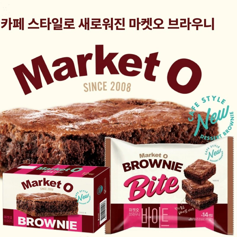 Южная Корея импортировала торт Market O Orion Brownie Cake Шоколадное печенье для послеобеденного чая 120г/240г
