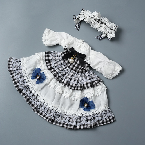 30cm 6-style BJD girl's dress-up Lolita princess dress with spaghetti straps, dollhouse playset birthday gift