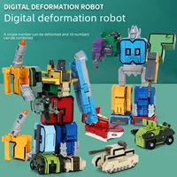 Детская умная игрушка, цифровой комбинированный трансформер, набор с буквами, робот, конструктор, транспорт, Кинг-Конг