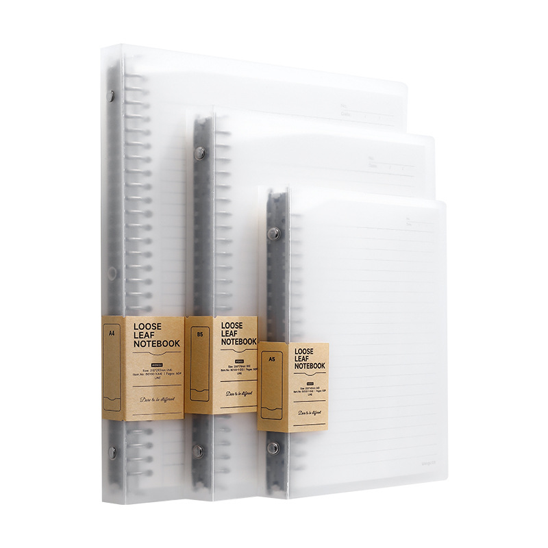 50 páginas de texto a5 / b5 libreta desmontable en blanco en inglés cuaderno de cuadernos simplificado a4 libro grande