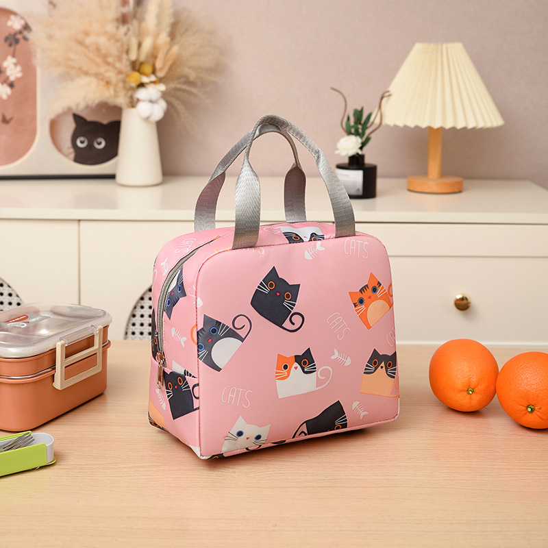 Bolsa de lonchera térmica bolsa de almuerzo de mano bolsa de almuerzo bolsa de almuerzo de estudiantes bolsa de almuerzo de papel de aluminio bolsa de comida térmica