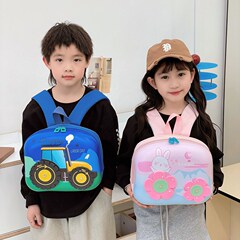2025新型アニメかわいい小衆洋気工事車花バックパック潮クール児童減負ランドセル