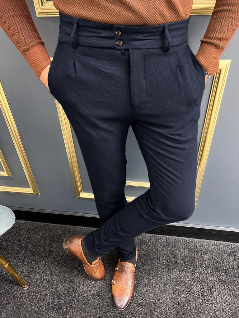 Men's New European And American Business Formal Pants Multi-Color Small Leg Skinny Suit Pants Party Casual Trousers Male_voghion.com