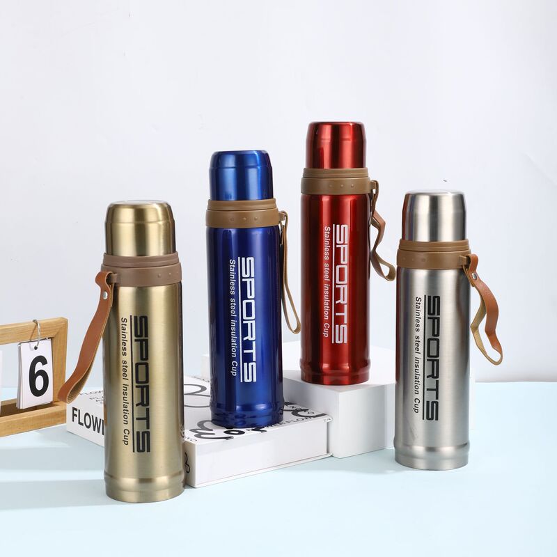 创意便携子弹头保温壶304不锈钢保温杯运动水杯厂家吊带随手杯子|undefined