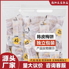 日式梅饼独立装陈皮话梅肉无核梅子酸梅干酸甜梅休闲蜜饯孕妇零食