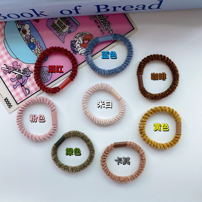 4CM autumn and winter plush children's hair ring does not hurt the baby hair band hair accessories Joker accessories 4CM autumn and winter plush children's hair ring does not hurt the baby hair band hair accessories Joker accessories