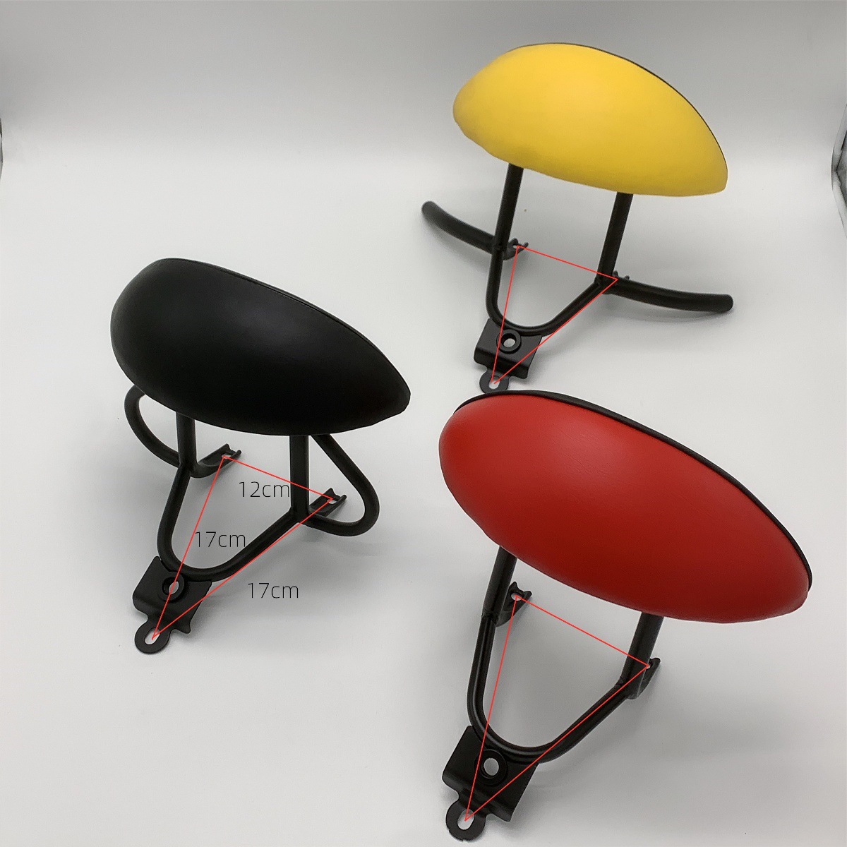 Electric Motorcycle Rear Backrest Little Turtle King Modified Accessories Backrest Frame Little Turtle Rear Rack Rear Pull Armrest Tail Rack