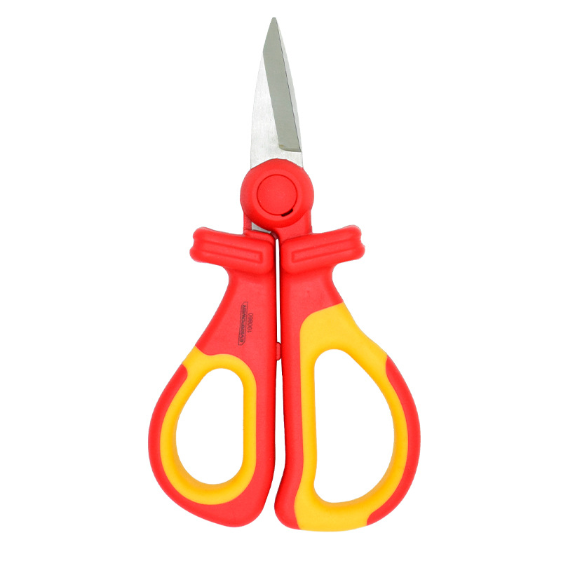 艾威博尔 双色柄VDE绝缘电工剪 40*160mm