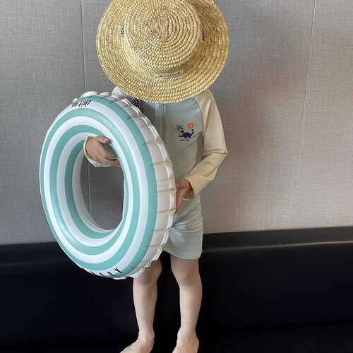 Children's swimming suit, unisex zipper one-piece swimsuit, summer long-sleeved sun protection quick-drying hot spring beach vacation swimsuit, trendy