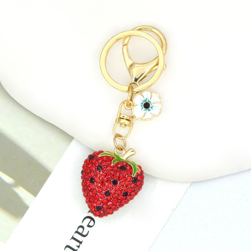 Llavero de cereza esmaltado personalizable