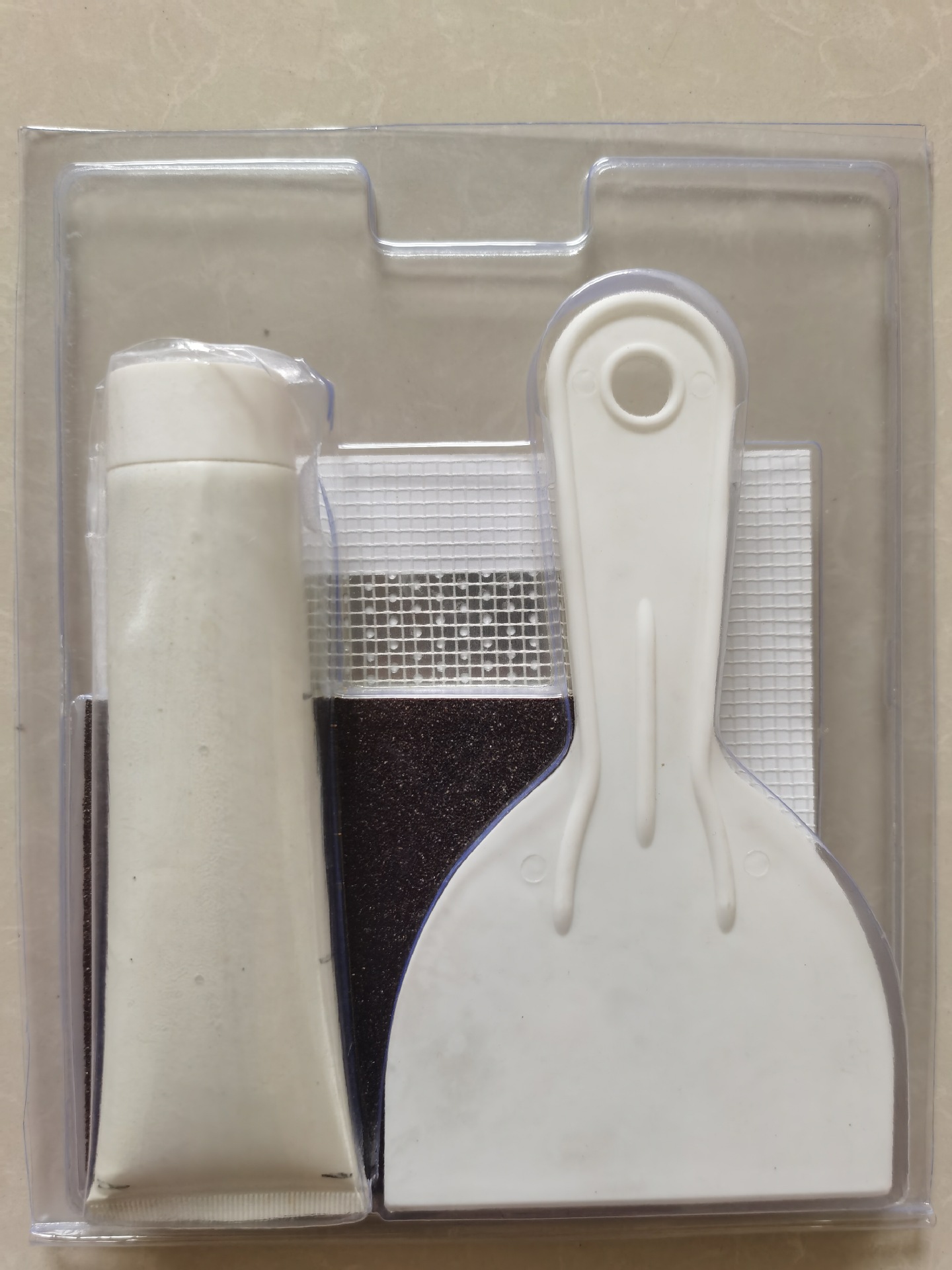 腻子刮板砂纸套盒墙面修补贴补墙板补丁金属铝石膏补洞wall patch