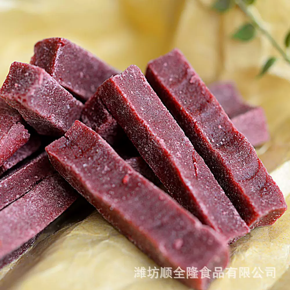 工厂山楂制品山楂条果脯桑葚口味山楂条鲜果制造山东特产小零食