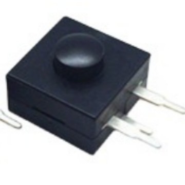 侧按式自锁开关2开1关  按键开关三位两开一关  方形按压按钮开关