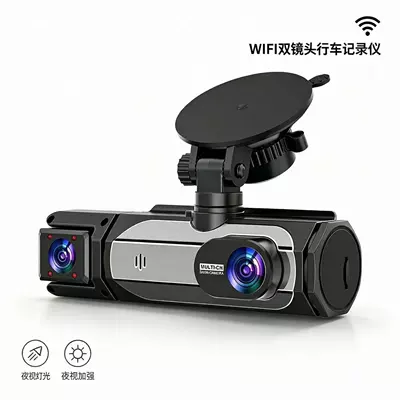 Driving recorder services with WiFi connectivity - dual-lens-no-card-wifi