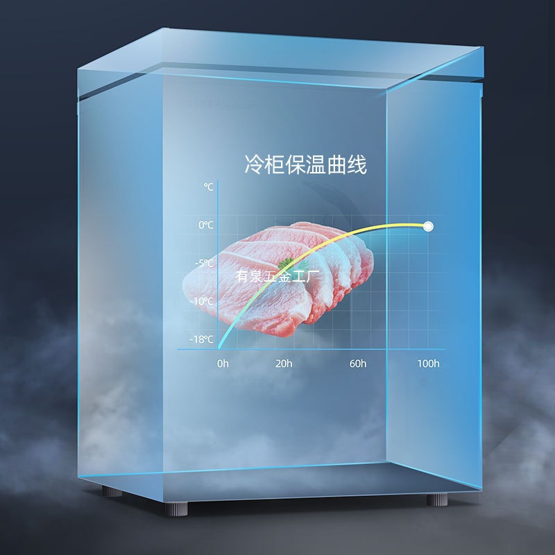 Mini Household Freezer for Quick Freezing of Skewers, Large Capacity, Fully Frozen, Small Fresh-Keeping, Dual-Temperature Cold Storage, Dual-Use Mini Household