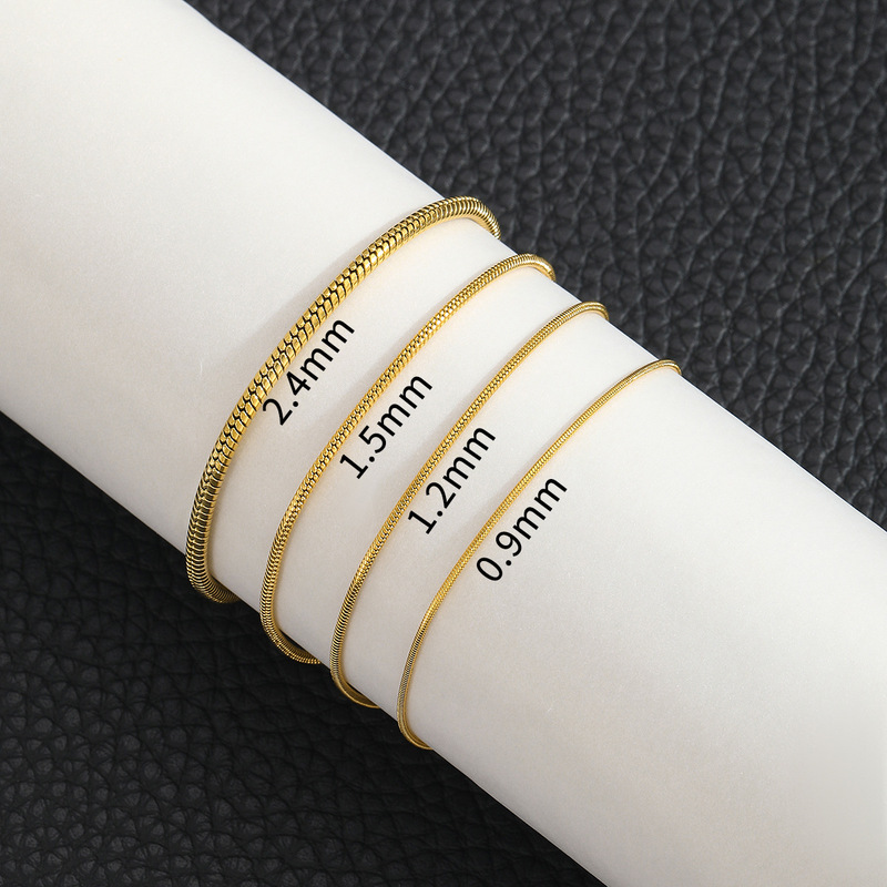 Niche Design Snake Bone Chain Titanium Steel Bracelet Women's ins All-match Fashion Beaded diy Jewelry Stainless Steel Bracelet Niche Design Snake Bone Chain Titanium Steel Bracelet Women's ins All-match Fashion Beaded diy Jewelry Stainless Steel Bracelet