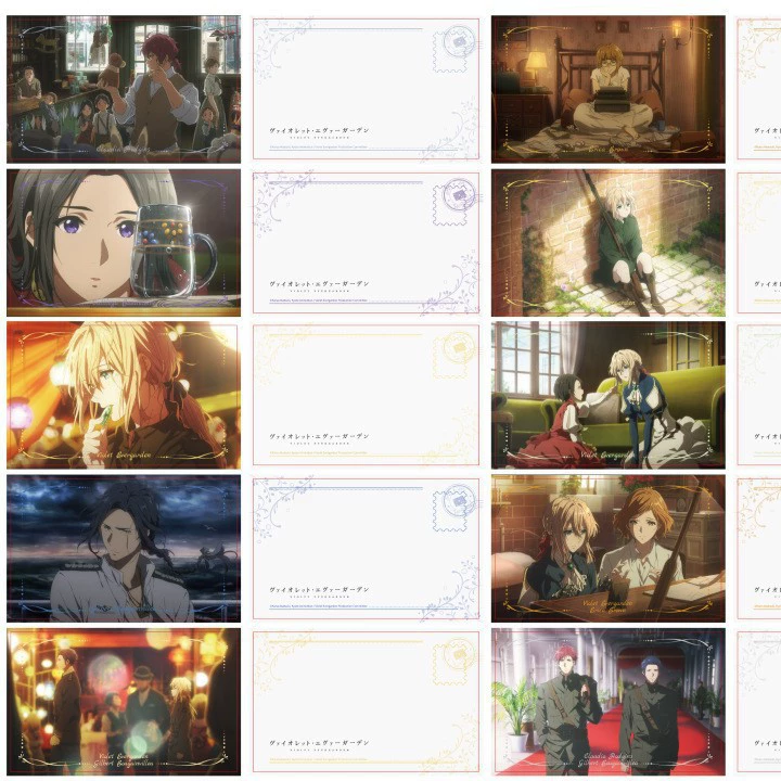 [Flash] Галактика Анимация Violet Evergarden сломанный цветок серия лазерный билет карточка-подборная коробка подвеска