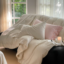 高端轻奢风100支长绒棉提花纯棉四件套全棉现代风格奢华欧式被套+