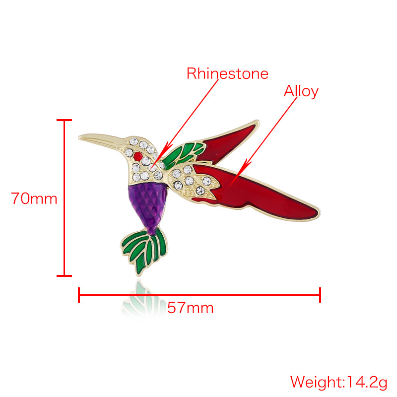 Fashion Animal Alloy Enamel Rhinestones Women's Brooches display picture 8