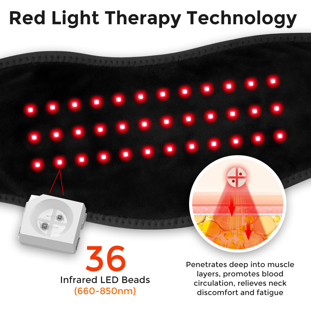 Массажер вибрационный для шеи черный