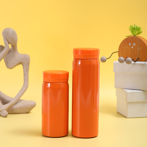 Stainless steel double-layer vacuum insulated cup outdoor portable vacuum flask minimalist pocket cup small and stylish on-the-go cup