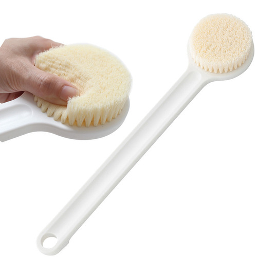 Japanese boxed unprinted long-handled bath brush, soft-bristled bath brush that does not ask anyone to rub your back, a good quality bath brush