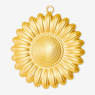 304 Stainless Steel French Vintage Ins Style Flower Pendant Niche High-end Sense Bracelet Necklace Accessories DIY Jewelry