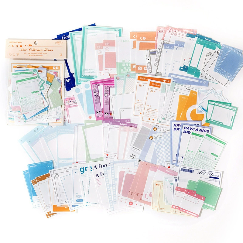 Mo Mo Shi Note Material Package Collection Series Retro Handbook Jet Material 100 Better Paper Paper 100 Sheet 6
