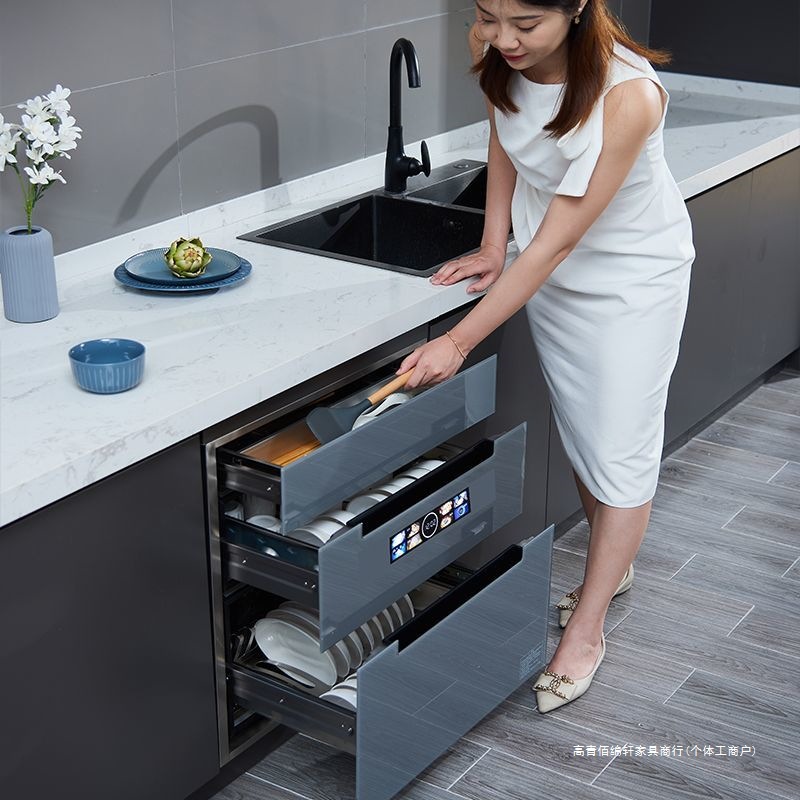 Weiqi Haotaitai Disinfection Cupboard Embedded Household Large-Capacity New High-Temperature Drying Ultraviolet Three-Layer Household