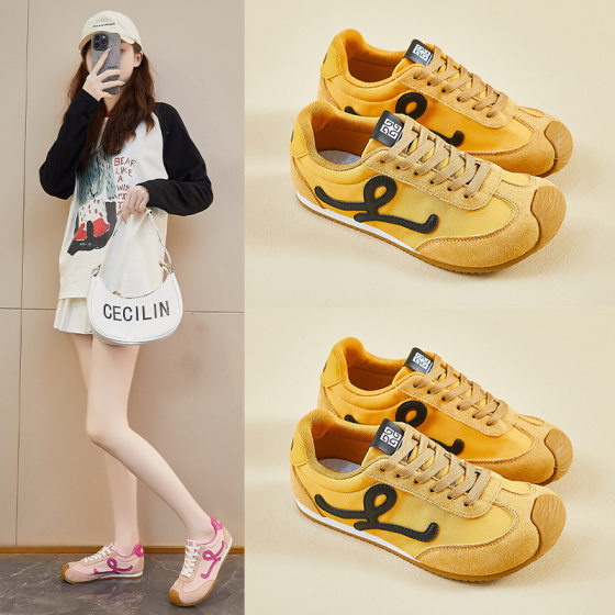 Ins Korean Forrest Gump Shoes Women's Trendy 2025 Spring New Elevated Student Running Sports Leisure Street Shooting YL2001