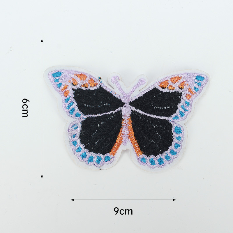 Círculo de bordado de computadora dibujos animados bordados pegatinas de tela letras bordadas pegatinas de toallas bordadas pegatinas de ropa zapatos sombreros