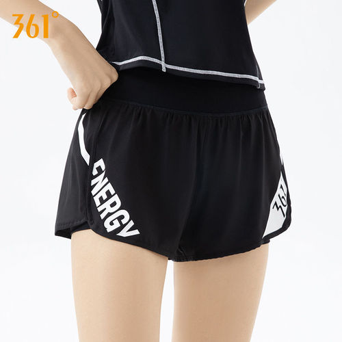 361 sports shorts for women to wear outside, abdominal control three-point sports pants, summer thin yoga anti-exposure fitness shorts for women
