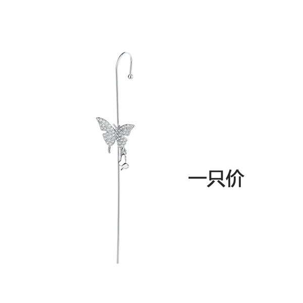A size butterfly earrings (platinum)