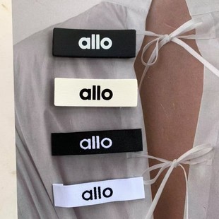 New Product Allo Black and White Letter Clothing Accessories Hat Bag Patch Sticker Children's Clothing Jeans Leather Label Accessories