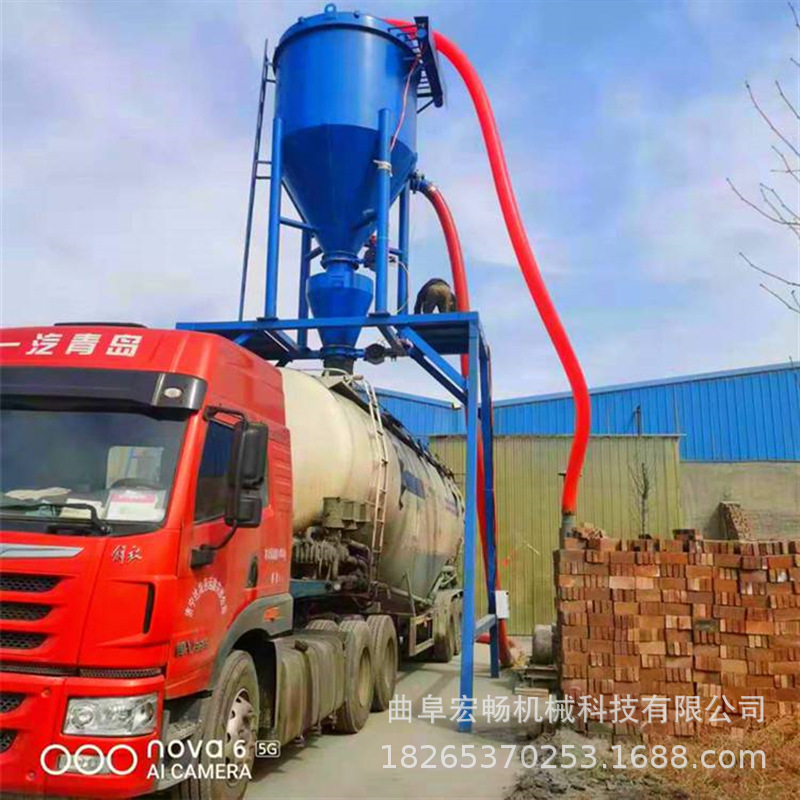 粉体真空气力输送机管子吸灰机库房清灰装罐设备水泥粉卸船机